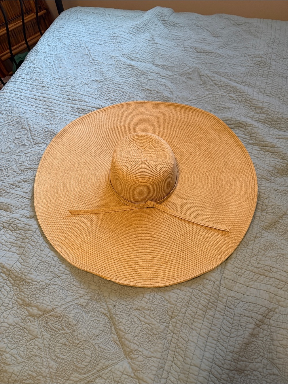 San Diego Hat Company Wide Brim Straw Sun Hat - Tan